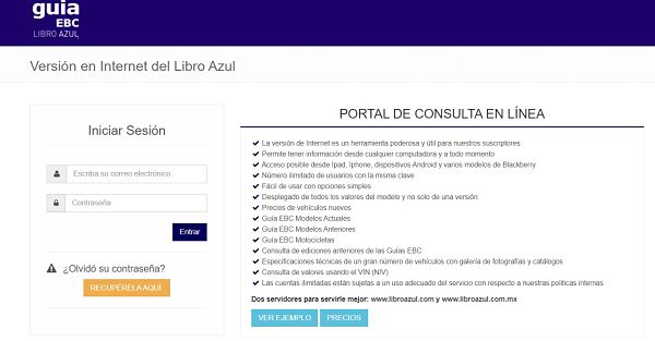 libro azul de auto online