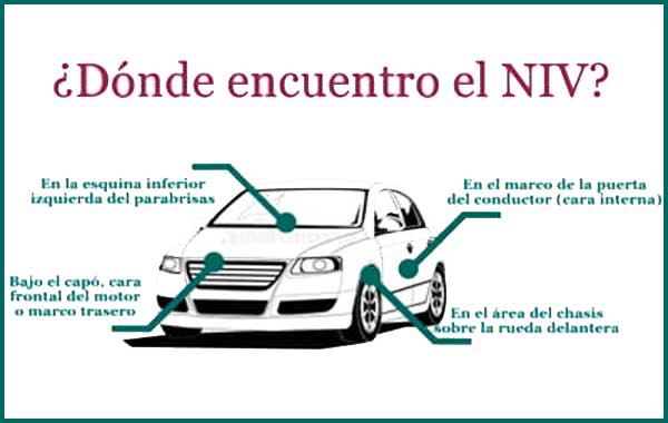 ¿Dónde puedo encontrar un NIV para mi coche?