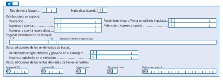 Cómo rellenar el modelo 151