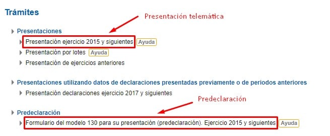 Cómo rellenar el Modelo 130