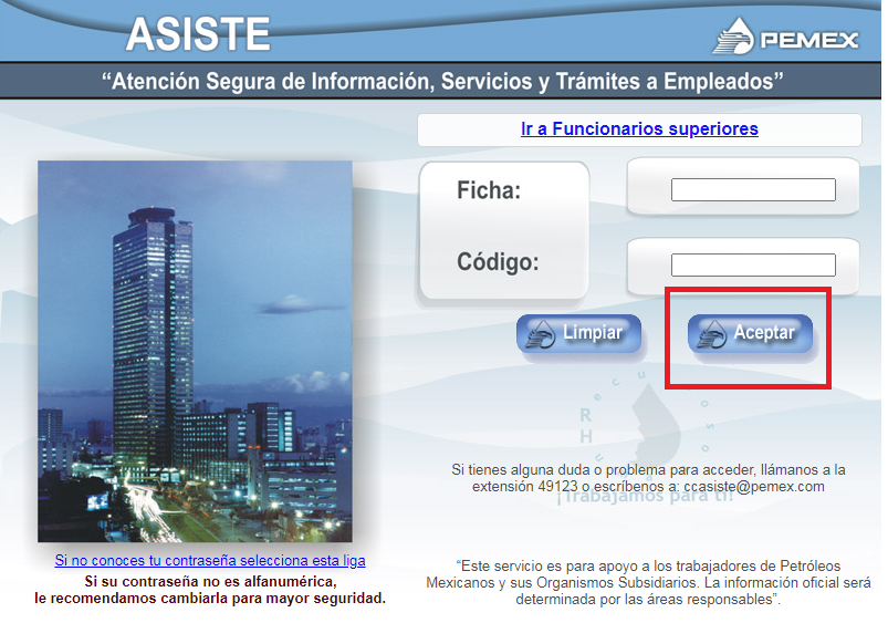 acceder al login