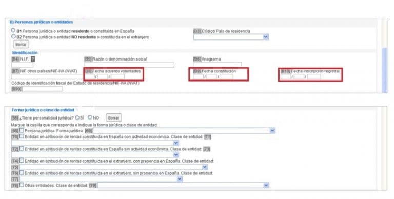 Cómo rellenar el Modelo 036