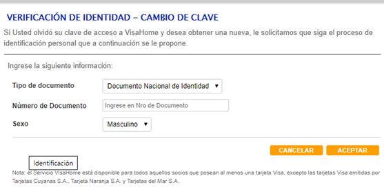 Cómo puedo recuperar mi contraseña en visa home